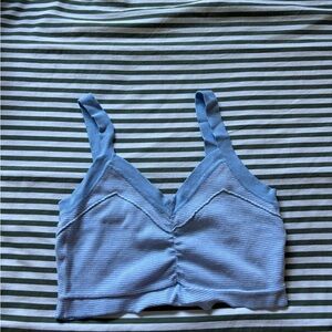 Cotton On Light Blue Ribbed Top